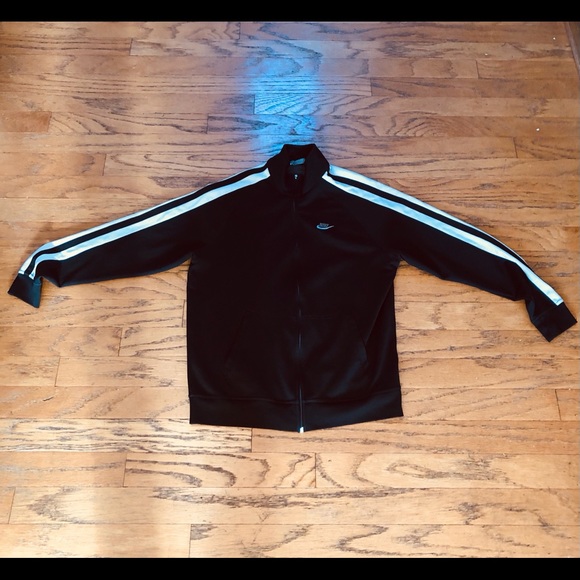 Nike Full Zip Jacket XL Black White - Picture 2 of 6